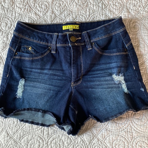 YMI Blue Denim Shorts Junior 5 - Picture 1 of 8